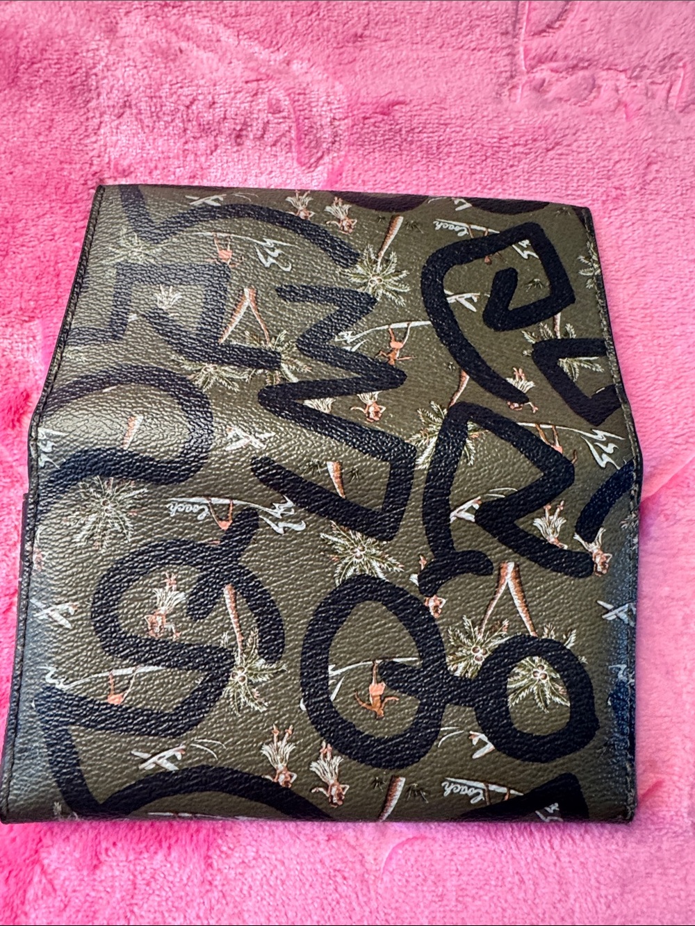 NWOT Coach Camo Palm Print Card Case — F87827 L1883 - Picture 2 of 7